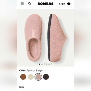Bombas Apricot Beige Sherpa Slip-On Slippers